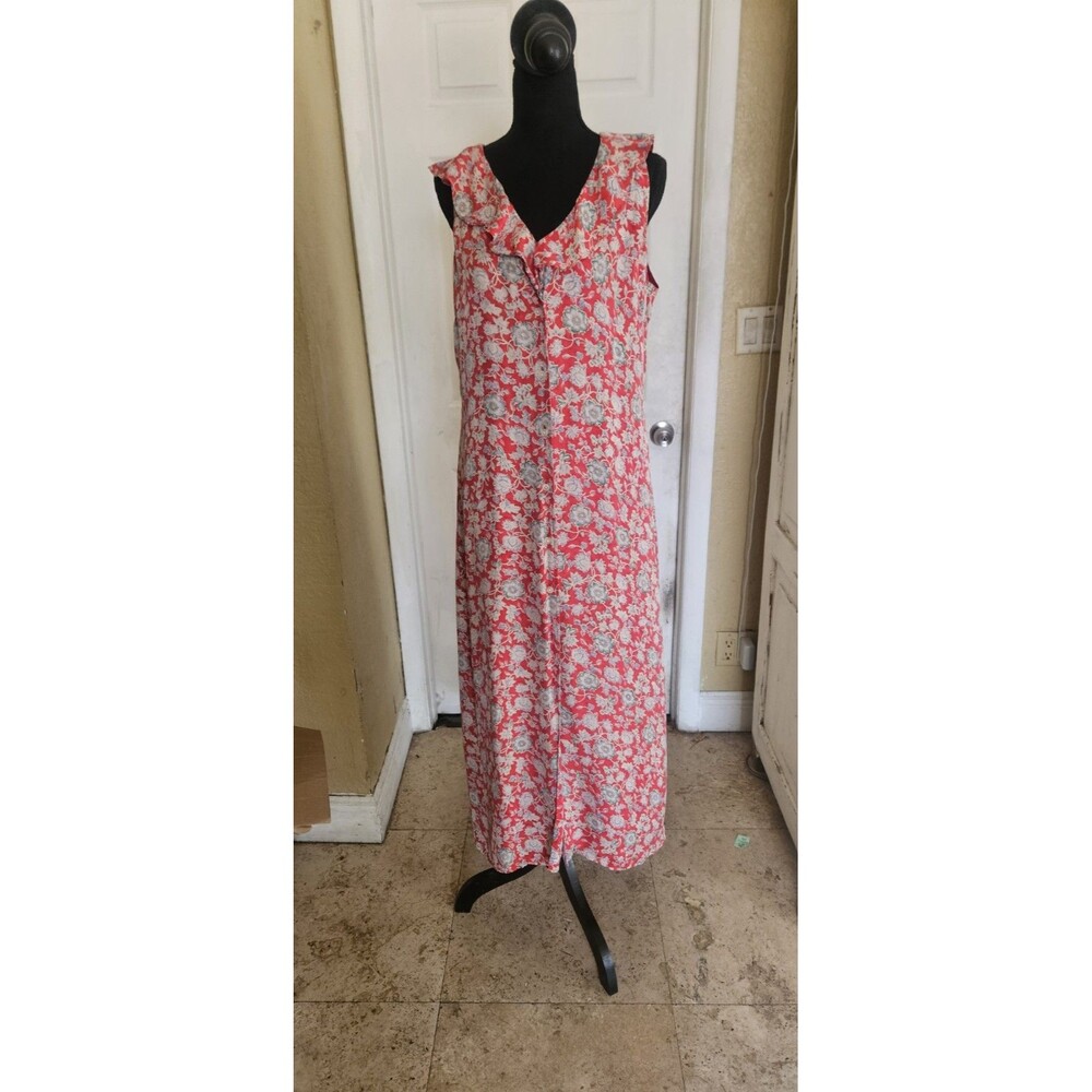 Vintage 90's  Ralph Lauren Sleeveless Floral Fit & Flare  Silk